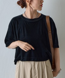 COLONY 2139 | シアーベロアワイドクロップドTシャツ(Tシャツ/カットソー)