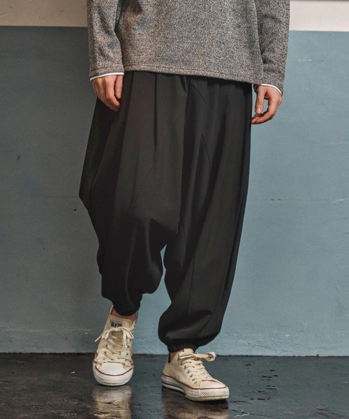 mp13946-Slacks Fabric Sarrouel Pants サルエルパンツ(A54825cmb