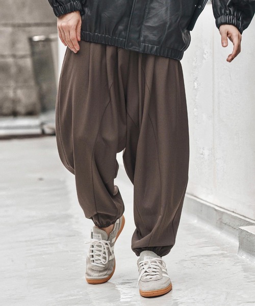 CAMBIO（カンビオ）の「mp13946-Slacks Fabric Sarrouel Pants サルエルパンツ(A54825cmb)（その他パンツ・メンズ・チャコールグレー/ブラック/ベージュ/ブラウン・L/M/S）」の5枚目の写真