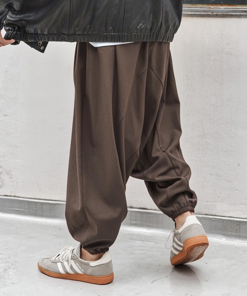 CAMBIO（カンビオ）の「mp13946-Slacks Fabric Sarrouel Pants サルエルパンツ(A54825cmb)（その他パンツ・メンズ・チャコールグレー/ブラック/ベージュ/ブラウン・L/M/S）」の7枚目の写真