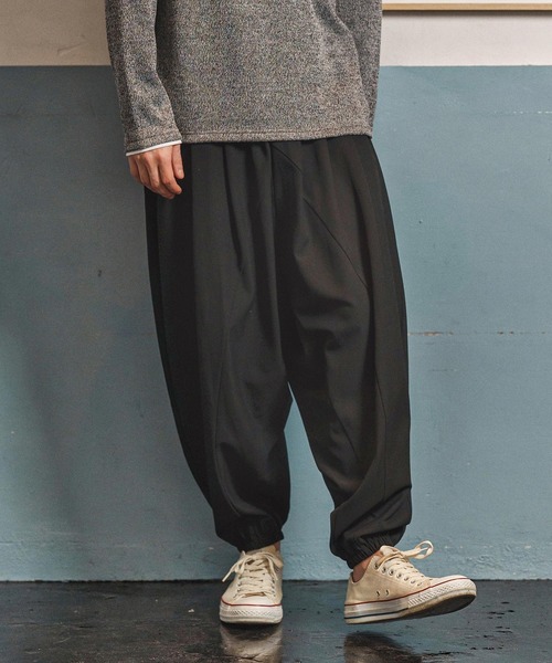 CAMBIO（カンビオ）の「mp13946-Slacks Fabric Sarrouel Pants サルエルパンツ(A54825cmb)（その他パンツ・メンズ・チャコールグレー/ブラック/ベージュ/ブラウン・L/M/S）」の11枚目の写真