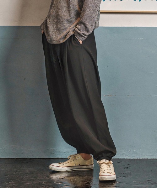 CAMBIO（カンビオ）の「mp13946-Slacks Fabric Sarrouel Pants サルエルパンツ(A54825cmb)（その他パンツ・メンズ・チャコールグレー/ブラック/ベージュ/ブラウン・L/M/S）」の12枚目の写真