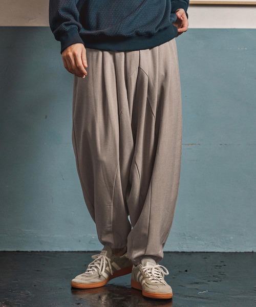 CAMBIO（カンビオ）の「mp13946-Slacks Fabric Sarrouel Pants サルエルパンツ(A54825cmb)（その他パンツ・メンズ・チャコールグレー/ブラック/ベージュ/ブラウン・L/M/S）」の21枚目の写真