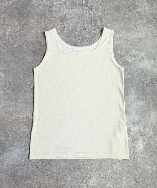 fredy emue（フレディエミュ）の「ラメニットタンクトップ（タンクトップ・レディース・オフホワイト/グレー/ブラウン/ブラック・38）」の11枚目の写真