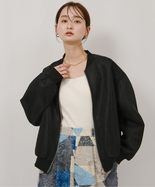 palm RICHE(ポームリシュ)の「メッシュダンボールブルゾン(ブルゾン・レディース・ライトグレー/ブラック/ミント・M)」の13枚目の写真