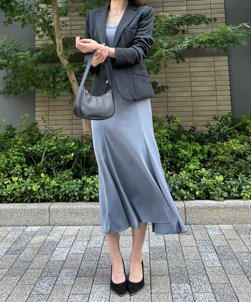 etre pret（エトレプレ）の「多サイズ対応 ツイード調テーラードジャケット（スーツジャケット・レディース・ネイビー/ブラック・5号/7号/9号/11号/13号）」の8枚目の写真