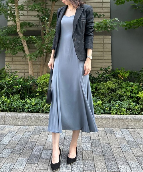 etre pret（エトレプレ）の「多サイズ対応 ツイード調テーラードジャケット（スーツジャケット・レディース・ネイビー/ブラック・5号/7号/9号/11号/13号）」の9枚目の写真