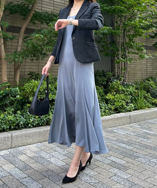 etre pret（エトレプレ）の「多サイズ対応 ツイード調テーラードジャケット（スーツジャケット・レディース・ネイビー/ブラック・5号/7号/9号/11号/13号）」の11枚目の写真