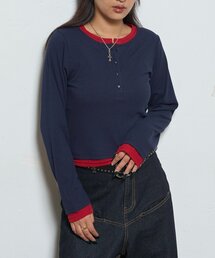 WHO'S WHO gallery | レイヤードヘンリートップス(Tシャツ/カットソー)