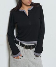 WHO'S WHO gallery | レイヤードヘンリートップス(Tシャツ/カットソー)