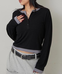 WHO'S WHO gallery | レイヤードヘンリートップス(Tシャツ/カットソー)