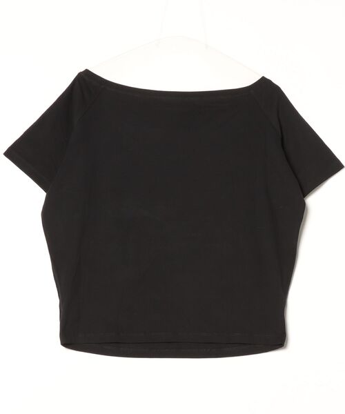 Per sist ence(パーシエンス)の「オフショル半袖Tシャツ(Tシャツ/カットソー・レディース・チャコールグレー/グレー/ネイビー/ブラック/ホワイト・LARGE/MEDIUM)」の6枚目の写真