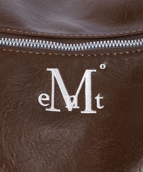 MUCENT(ムセント)の「◇MUCENT◇ブランド直輸入正規品/ポート ダブルリングル レザー ショルダーバッグ PORT DOUBLE RINGLE LEATHER SHOULDER BAG(ショルダーバッグ・レディース・ブラウン/ブラック・FREE)」の4枚目の写真
