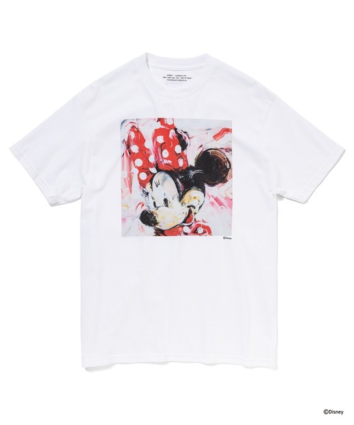 Disney（ディズニー）の「MINNIE MOUSE / T-SHIRT（Tシャツ/カットソー・メンズ・ホワイト/ブラック・M/L/XL/XXL）」の2枚目の写真