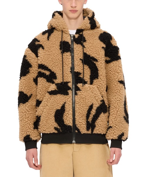 MSGM（エムエスジーエム）の「「FOLLOW THE RABBIT」フード付き ボアジップジャケット（ブルゾン・メンズ・ベージュ系・46）」の5枚目の写真