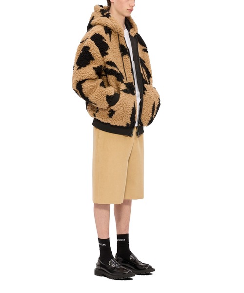 MSGM（エムエスジーエム）の「「FOLLOW THE RABBIT」フード付き ボアジップジャケット（ブルゾン・メンズ・ベージュ系・46）」の3枚目の写真