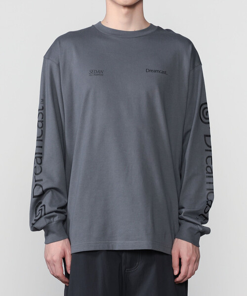 SEDAN ALL-PURPOSE(セダンオールパーパス)の「SEDAN ALL-PURPOSE | Dreamcast 長袖プリントTシャツ MEN(Tシャツ/カットソー・メンズ・ブラック/グレー・XL/L/M)」の5枚目の写真
