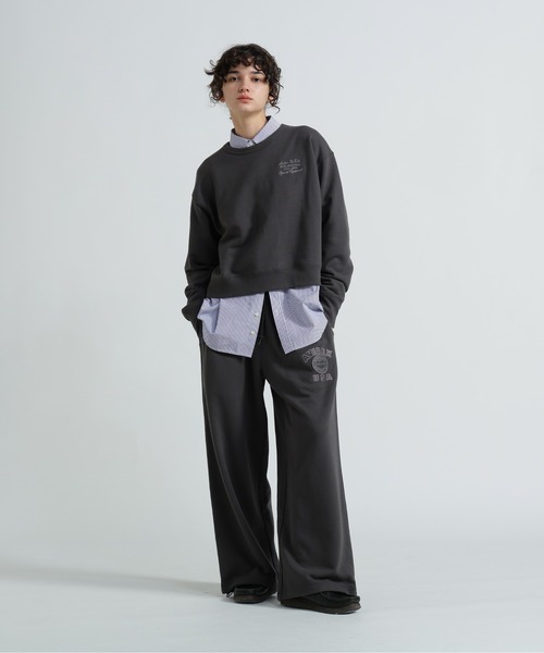 AVIREX(アヴィレックス)の「AVIREX 50th VARSITY CREW SWAET/バーシティークルーネックスウェット(スウェット・レディース・エンジ/チャコールグレー/オフホワイト・F)」の6枚目の写真