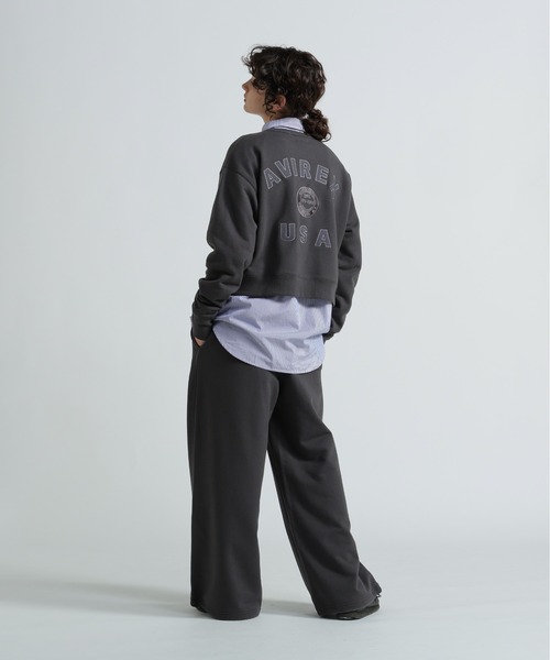AVIREX(アヴィレックス)の「AVIREX 50th VARSITY CREW SWAET/バーシティークルーネックスウェット(スウェット・レディース・エンジ/チャコールグレー/オフホワイト・F)」の7枚目の写真