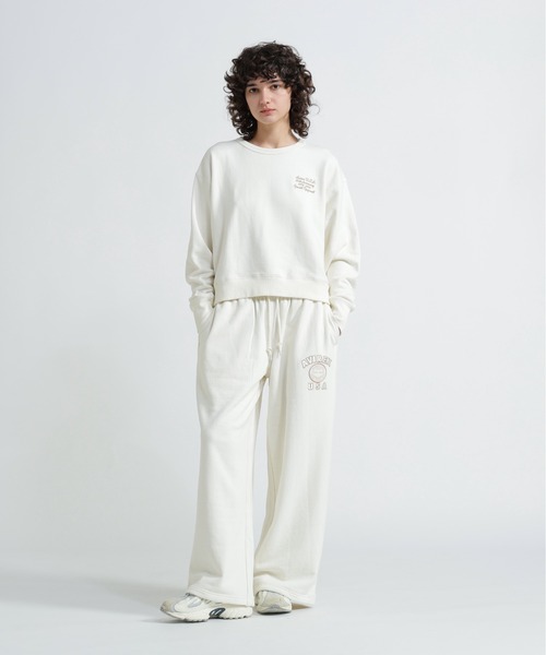 AVIREX(アヴィレックス)の「AVIREX 50th VARSITY CREW SWAET/バーシティークルーネックスウェット(スウェット・レディース・エンジ/チャコールグレー/オフホワイト・F)」の13枚目の写真