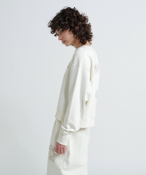 AVIREX(アヴィレックス)の「AVIREX 50th VARSITY CREW SWAET/バーシティークルーネックスウェット(スウェット・レディース・エンジ/チャコールグレー/オフホワイト・F)」の14枚目の写真