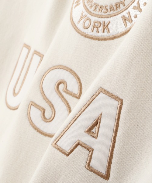 AVIREX(アヴィレックス)の「AVIREX 50th VARSITY CREW SWAET/バーシティークルーネックスウェット(スウェット・レディース・エンジ/チャコールグレー/オフホワイト・F)」の22枚目の写真