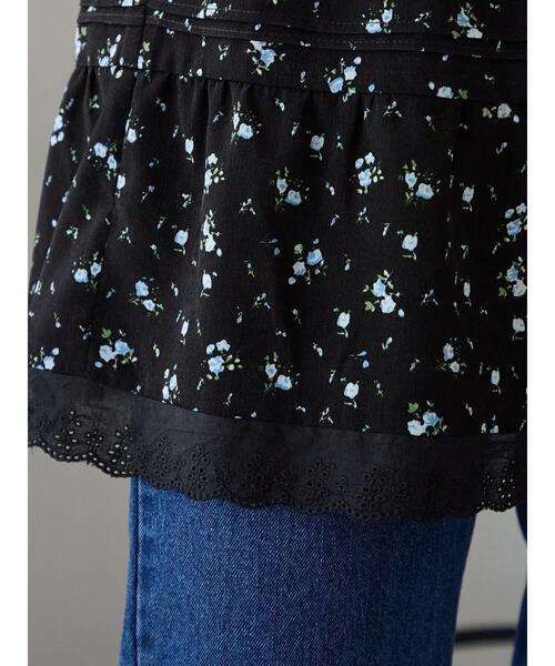 ehka sopo（エヘカソポ）の「柄アソートギャザーミニスカート（スカート・レディース・ブラウン/ブラック/オフホワイト・F）」の8枚目の写真