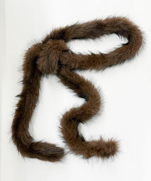 WEGO（ウィゴー）の「WEGO/ファーベルト（ベルト・レディース・ダークブラウン/ライトグレー・FREE）」の12枚目の写真