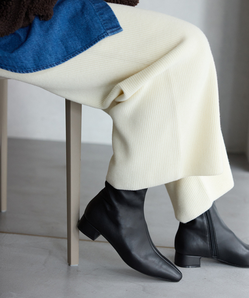 LE TALON（ルタロン）の「《追加》3cmフレンチスクエアフィットショートブーツ（ブーツ・レディース・ブラック系その他/ブラウン/ブルー系その他/キャメル・SMALL/X-SMALL/X-LARGE/LARGE/MEDIUM）」の20枚目の写真