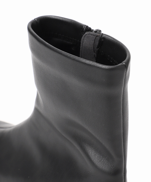 LE TALON（ルタロン）の「《追加》3cmフレンチスクエアフィットショートブーツ（ブーツ・レディース・ブラック系その他/ブラウン/ブルー系その他/キャメル・SMALL/X-SMALL/X-LARGE/LARGE/MEDIUM）」の5枚目の写真