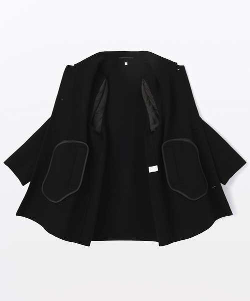 MUJI Labo〕紳士 カシミヤ混ショートステンカラーコート（ステンカラー