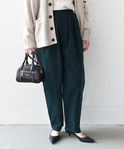 SHIPS.me（シップスミー）の「【ZOZO限定】SHIPS.me:イージー コーデュロイ パンツ（その他パンツ・レディース・ブラック/ダークグリーン/ボルドー/オフホワイト/モカ/グレー/ネイビー・マルチサイズ）」の5枚目の写真