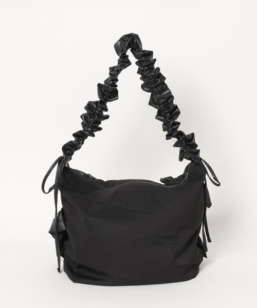 Heather（ヘザー）の「フリルシャーリングBAG　594273（ショルダーバッグ・レディース・アイボリー/ブラック・ONE SIZE）」の5枚目の写真