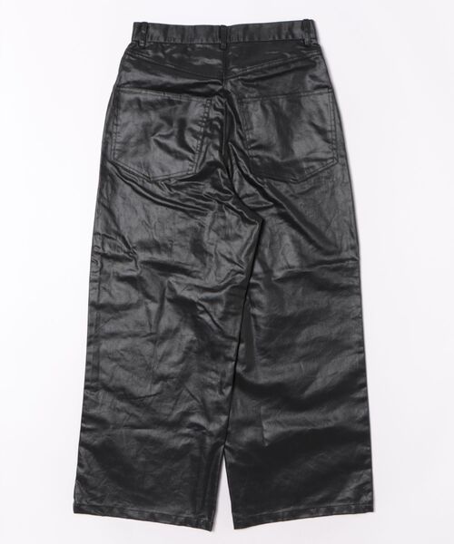 many men many mind(メニーメンメニーマインド)の「MANYMENMANYMINDS / フロッキー加工デニム/PUコーティング加工デニム/5ポケットパンツ(デニムパンツ・メンズ・ブラック系その他/ブラウン/ブラック・LARGE/MEDIUM)」の4枚目の写真