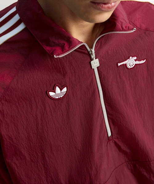 アーセナル　adidas ハーフジップジャケット ネイビー/赤 アーセナル テラスアイコン ハーフジップ ジャケット