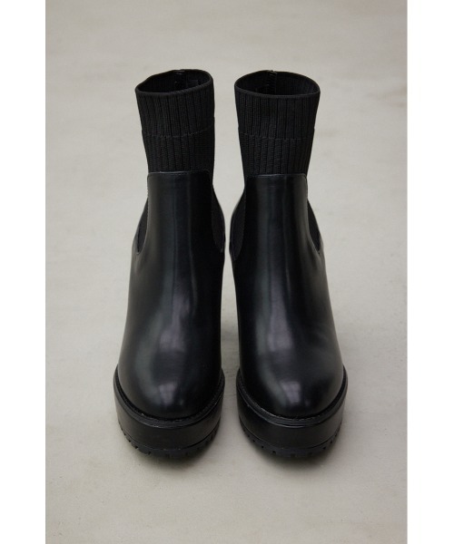 AZUL by moussy（アズールバイマウジー）の「【WEB限定再入荷】ソックスヒールブーツ（ブーツ・レディース・ブラック・SMALL/MEDIUM/LARGE/LL）」の8枚目の写真