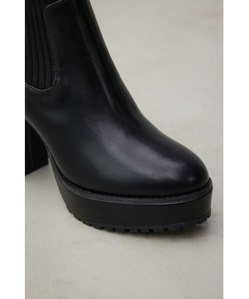 AZUL by moussy（アズールバイマウジー）の「【WEB限定再入荷】ソックスヒールブーツ（ブーツ・レディース・ブラック・SMALL/MEDIUM/LARGE/LL）」の9枚目の写真