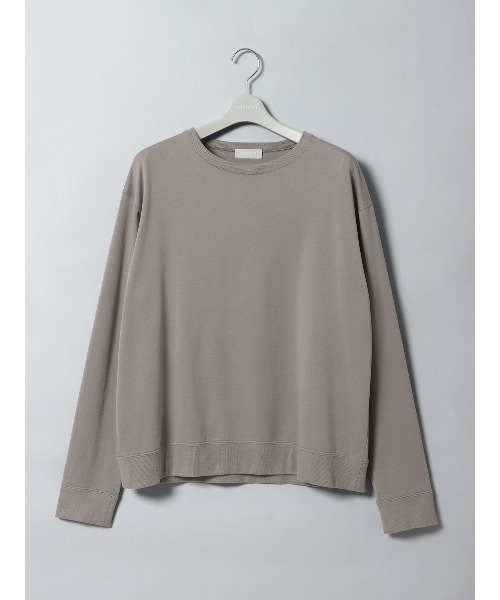 SUIT SQUARE（スーツスクエア）の「GOOVI 裏毛ドレススウェットシャツ ウォッシャブル（Tシャツ/カットソー・メンズ・ベージュ系/ネイビー系/ホワイト系・1/2/3）」の2枚目の写真