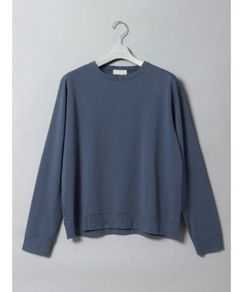 SUIT SQUARE（スーツスクエア）の「GOOVI 裏毛ドレススウェットシャツ ウォッシャブル（Tシャツ/カットソー・メンズ・ベージュ系/ネイビー系/ホワイト系・1/2/3）」の3枚目の写真