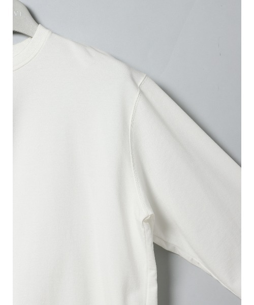 SUIT SQUARE（スーツスクエア）の「GOOVI 裏毛ドレススウェットシャツ ウォッシャブル（Tシャツ/カットソー・メンズ・ベージュ系/ネイビー系/ホワイト系・1/2/3）」の6枚目の写真