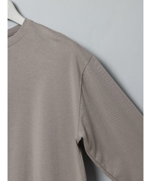 SUIT SQUARE（スーツスクエア）の「GOOVI 裏毛ドレススウェットシャツ ウォッシャブル（Tシャツ/カットソー・メンズ・ベージュ系/ネイビー系/ホワイト系・1/2/3）」の12枚目の写真