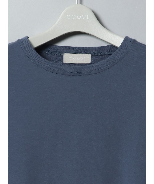 SUIT SQUARE（スーツスクエア）の「GOOVI 裏毛ドレススウェットシャツ ウォッシャブル（Tシャツ/カットソー・メンズ・ベージュ系/ネイビー系/ホワイト系・1/2/3）」の17枚目の写真