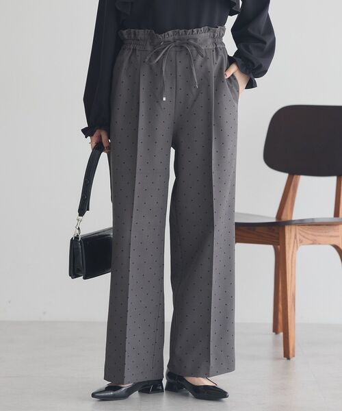earth music&ecology（アースミュージックアンドエコロジー）の「リラックスドットパンツ（その他パンツ・レディース・グレー/ブラック/アイボリー・FREE）」の22枚目の写真