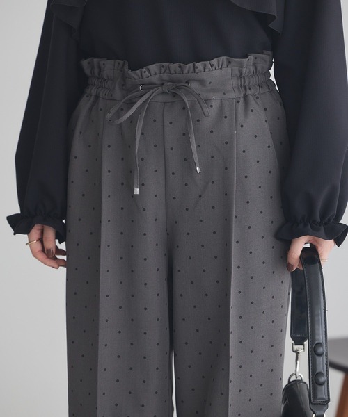 earth music&ecology（アースミュージックアンドエコロジー）の「リラックスドットパンツ（その他パンツ・レディース・グレー/ブラック/アイボリー・FREE）」の15枚目の写真