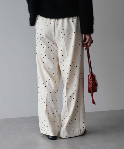 earth music&ecology（アースミュージックアンドエコロジー）の「リラックスドットパンツ（その他パンツ・レディース・グレー/ブラック/アイボリー・FREE）」の18枚目の写真