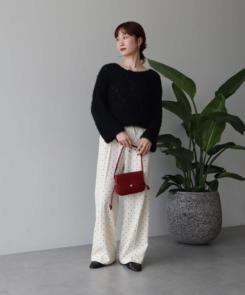 earth music&ecology（アースミュージックアンドエコロジー）の「リラックスドットパンツ（その他パンツ・レディース・グレー/ブラック/アイボリー・FREE）」の21枚目の写真