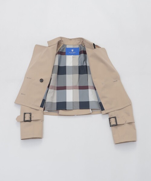 BLUE LABEL CRESTBRIDGE（ブルーレーベルクレストブリッジ）の「ライトギャバジンショートトレンチ（トレンチコート・レディース・ベージュ・38/36）」の3枚目の写真
