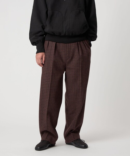 Steven Alan(スティーブンアラン)の「<Steven Alan> ブリティッシュチェック インツープリーツ ドレス トラウザーズ(スラックス・メンズ・ダークブラウン・XL/L/M/S)」の6枚目の写真