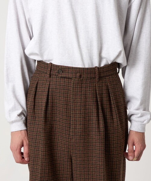 Steven Alan(スティーブンアラン)の「<Steven Alan> ブリティッシュチェック インツープリーツ ドレス トラウザーズ(スラックス・メンズ・ダークブラウン・XL/L/M/S)」の12枚目の写真