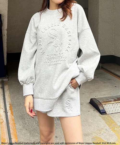 BACK TO THE FIELD(バック トゥー ザ フィールド)の「【MLB】エンボスセットアップ(セットアップ・レディース・ホワイト/グレー/ブラック・FREE)」の17枚目の写真